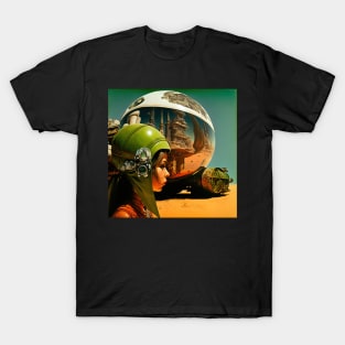 We Are Floating In Space - 73 - Sci-Fi Inspired Retro Artwork T-Shirt